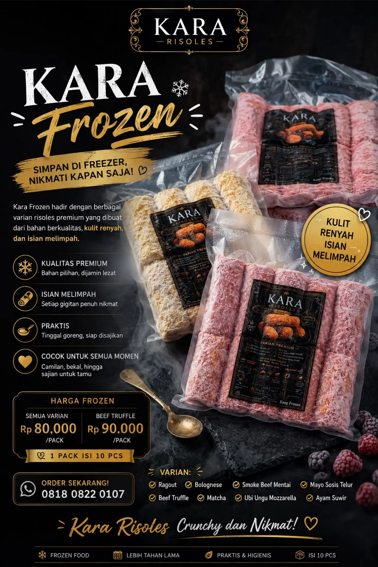 Aneka varian frozen KARA RISOLES